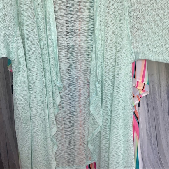 Torrid 6 6x flawless mint green slub cardigan long - Picture 9 of 10